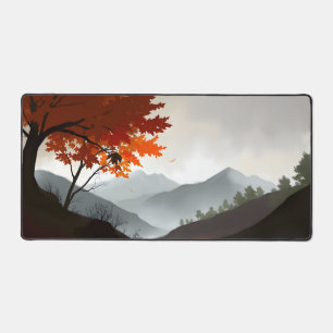 Gemütliche Herbstgarten Mat - Herbstsaison Large d Schreibtischunterlage