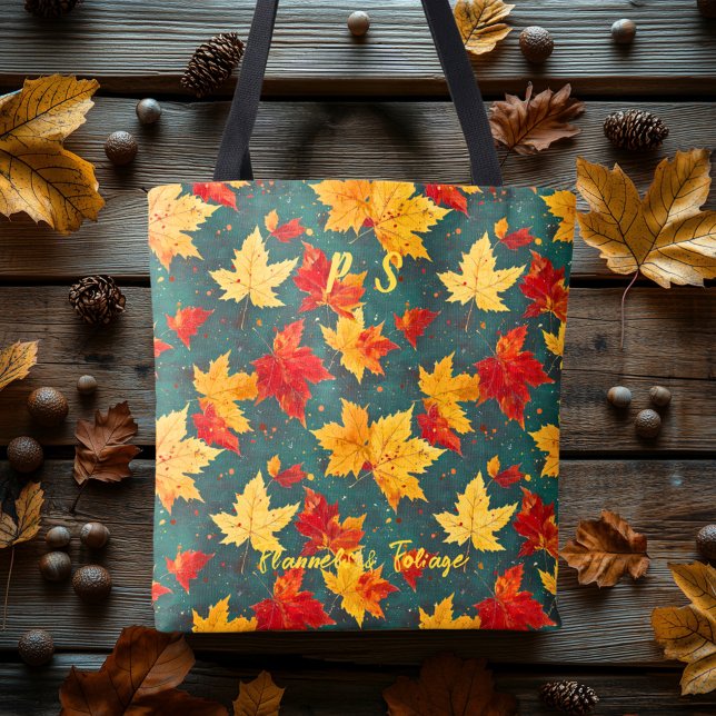 Gemütliche Herbstliche Tasche mit lebhaften Blätte (Von Creator hochgeladen)