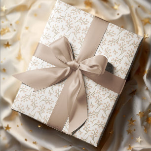 Gemütliche herbstliche Vintage-Blumen  Geschenkpapier