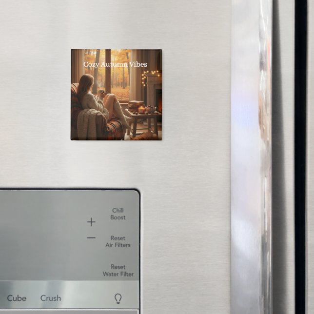 Gemütliche Herbststimmung | Personalisierter Herbs Magnet (In Situ (Kühlschrank))