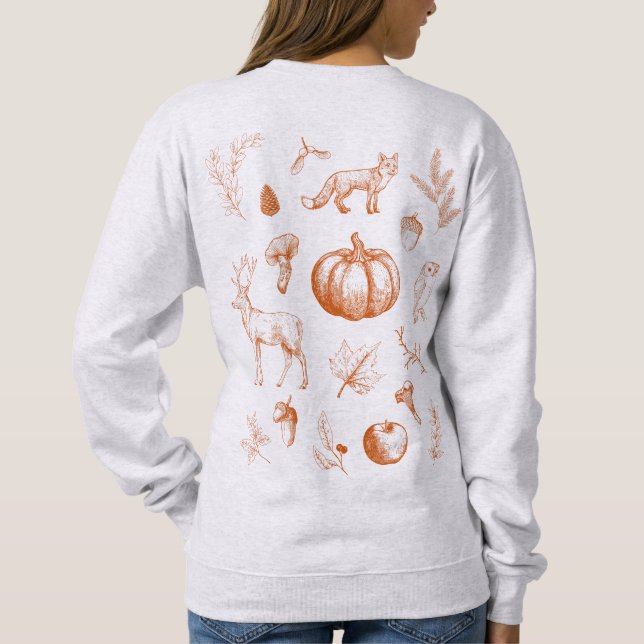 Gemütliche Herbststimmung Sweatshirt (Rückseite)