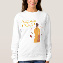Gemütliche Herbstzeit | Cute Fall Grafik Pullover