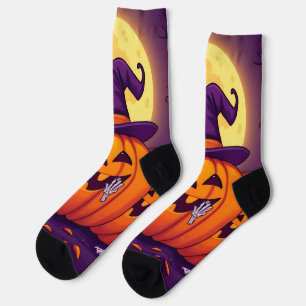 Gemütliche Hexen-Kaffee-Socken – Cute Halloween-Ma Socken