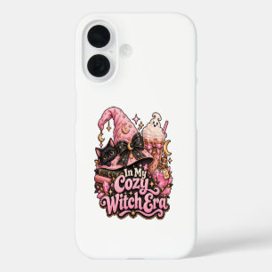 Gemütliche Hexenzeit Rosa Halloween iPhone 16 Hülle