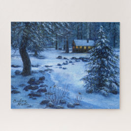 "Gemütliche Hütte im Schnee" Jigsaw Puzzle