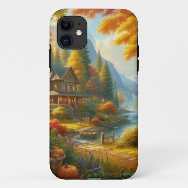 Gemütliche Hütte im Wald Case-Mate iPhone Hülle (Rückseite)