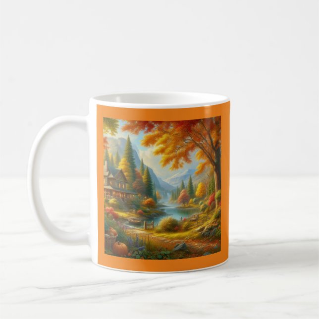 Gemütliche Hütte im Wald Kaffeetasse (Links)