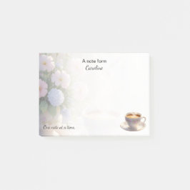 Gemütliche Hütte Kaffee & Wildblumen Morgendenken Post-it Klebezettel