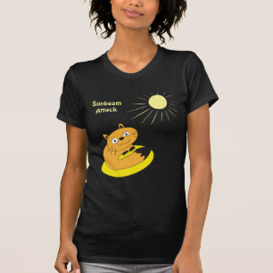 Gemütliche Introvertierte Katze Sonnenstrahl Humor T-Shirt
