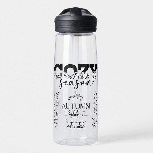 Gemütliche Jahreswasserflasche Trinkflasche (Vorne)