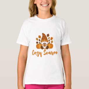 Gemütliche Jahreszeit Herbstästhetisches Design T-Shirt
