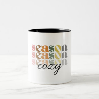 gemütliche Jahreszeit süß Zweifarbige Tasse