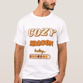 Gemütliche Jahreszeit wird geladen... Retro 70er H T-Shirt