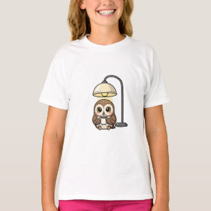 Gemütliche Kaffee-Eule Kinder T-Shirt