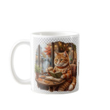 Gemütliche Kaffeekatze-Tasche