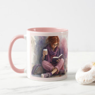 Gemütliche Kaffeetasse für Bücherliebhaber – Mädch
