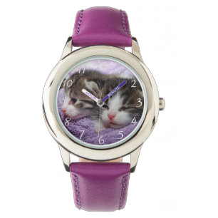 Gemütliche Kätzchen Armbanduhr