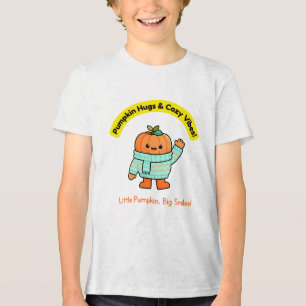 Gemütliche Kawaii-Kürbis-Herbst-Vibes Tri-Blend Shirt