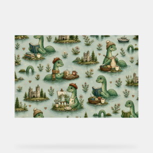 Gemütliche Kryptide Nessie Loch Ness Monster Hobby Acrylschild