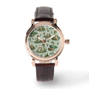 Gemütliche Kryptide Nessie Loch Ness Monster Hobby Armbanduhr