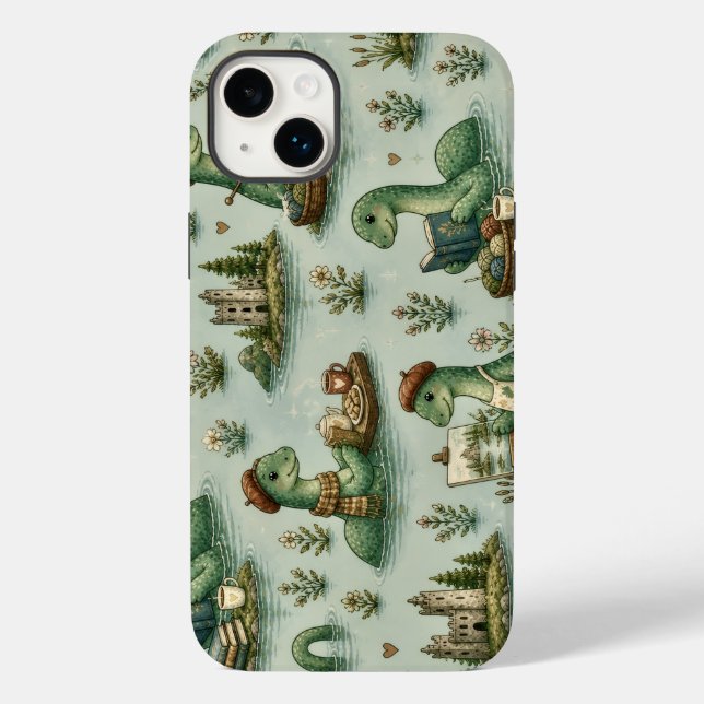 Gemütliche Kryptide Nessie Loch Ness Monster Hobby Case-Mate iPhone Hülle (Rückseite)