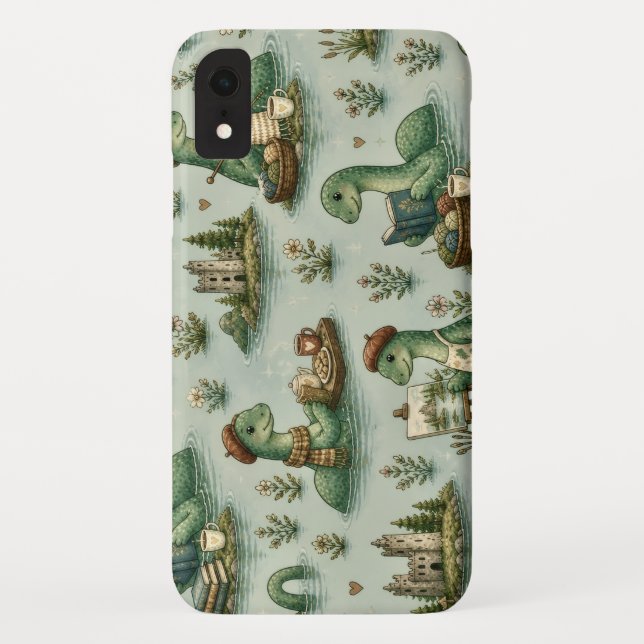 Gemütliche Kryptide Nessie Loch Ness Monster Hobby Case-Mate iPhone Hülle (Rückseite)