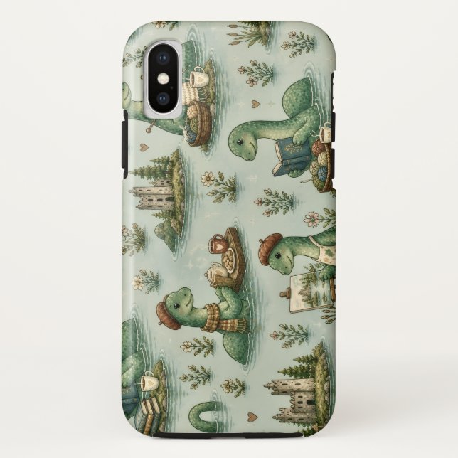 Gemütliche Kryptide Nessie Loch Ness Monster Hobby Case-Mate iPhone Hülle (Rückseite)