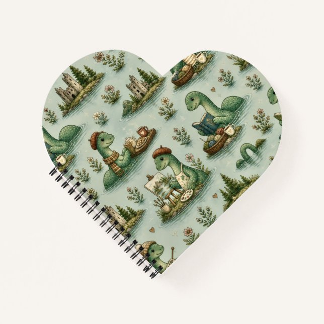 Gemütliche Kryptide Nessie Loch Ness Monster Hobby Notizbuch (Vorderseite)