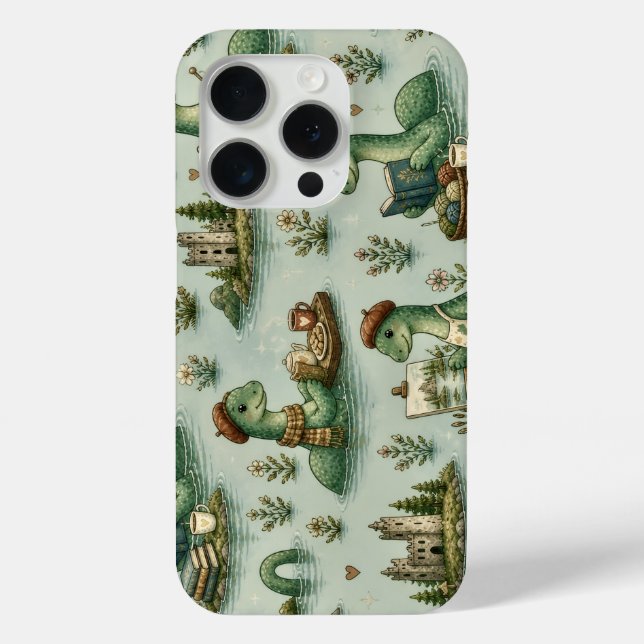 Gemütliche Kryptiden Nessie Loch Ness Monster Hobb Case-Mate iPhone Hülle (Rückseite)