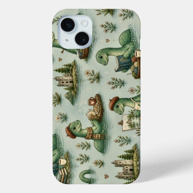 Gemütliche Kryptiden Nessie Loch Ness Monster Hobb Case-Mate iPhone Hülle (Rückseite)