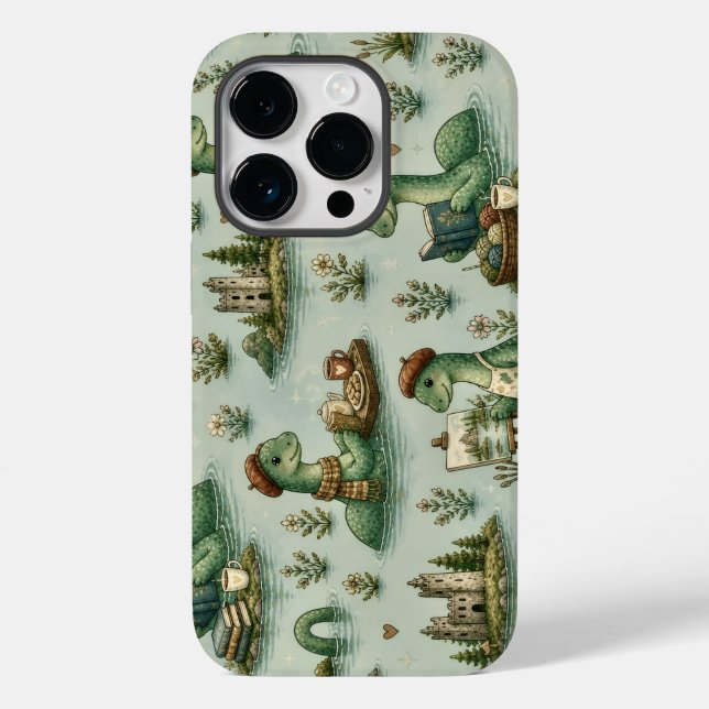 Gemütliche Kryptiden Nessie Loch Ness Monster Hobb Case-Mate iPhone Hülle (Rückseite)