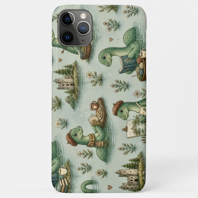 Gemütliche Kryptiden Nessie Loch Ness Monster Hobb Case-Mate iPhone Hülle (Rückseite)