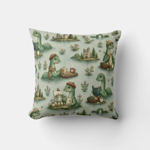 Gemütliche Kryptiden Nessie Loch Ness Monster Hobb Kissen