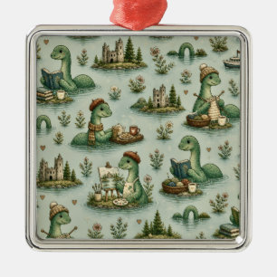 Gemütliche Kryptiden Nessie Loch Ness Monster Hobb Ornament Aus Metall