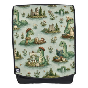 Gemütliche Kryptiden Nessie Loch Ness Monster Hobb Rucksack
