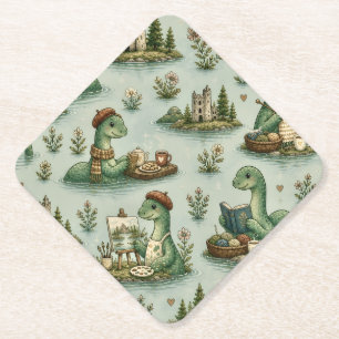 Gemütliche Kryptiden Nessie Loch Ness Monster Hobb Untersetzer