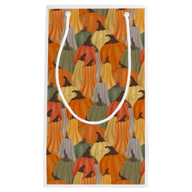 Gemütliche Kürbis Kleine Geschenktüte (Vorderseite)