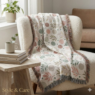Gemütliche Kuscheldecke mit klassischem Tupfenmust Decke