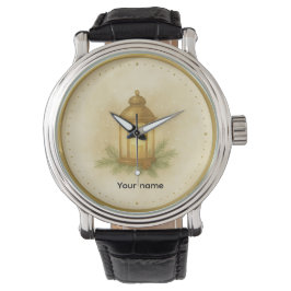 Gemütliche Laternen-Wanduhr Winter – MerryMist War Armbanduhr