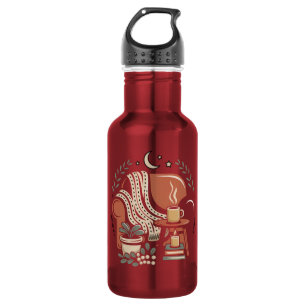 Gemütliche Lesecke für Kaffeeliebhaber Edelstahlflasche