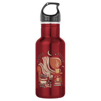 Gemütliche Lesecke für Kaffeeliebhaber Edelstahlflasche