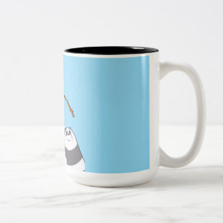 “Gemütliche Morgen-Zitat-Tasse” Zweifarbige Tasse