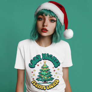 Gemütliche Nächte, festliche Lichter Weihnachtsbau Tri-Blend Shirt