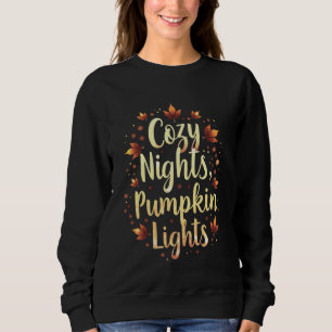 Gemütliche Nächte, Kürbislampen Sweatshirt