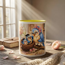 Gemütliche Nest-Abschlussgeschenk-Tasse