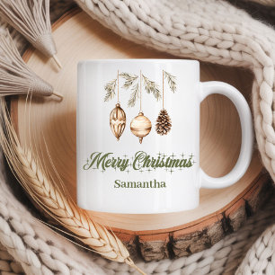Gemütliche neutrale nordische minimalistische Kuns Kaffeetasse