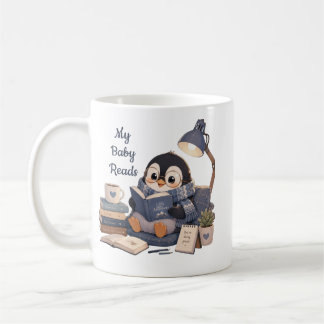 Gemütliche Pinguin-Lesebuch-Kaffeetasse Kaffeetasse