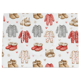 Gemütliche Pyjamas Boho-Babyparty-Muster Große Geschenktüte