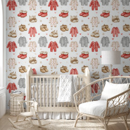 Gemütliche Pyjamas Boho-Babyparty-Muster Tapete