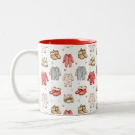 Gemütliche Pyjamas Boho-Babyparty-Muster Zweifarbige Tasse